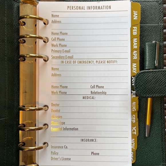 2026⚜️FITS Louis Vuitton 6 RING Agenda: PM MM GM Calendar + PEN & PAPER - Picture 13 of 14